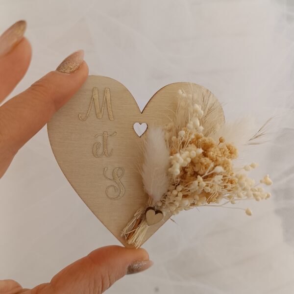 cadeaux invités pour mariage en fleurs séchées