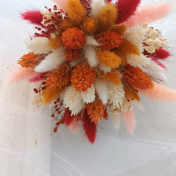 mini bouquet de fleurs séchées pour mariage - accessoire demoiselle d'honneur et enfant pour mariage